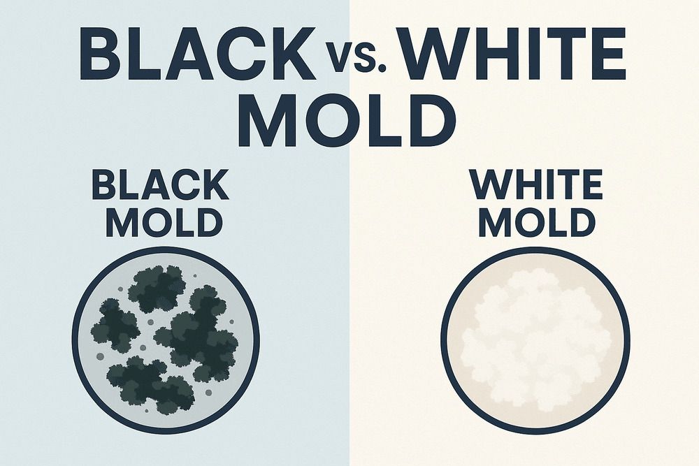 White vs Black Mold Graphic
