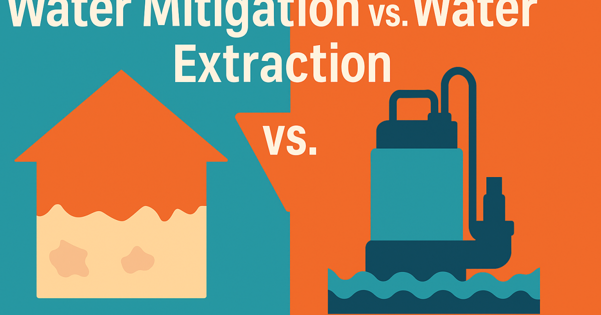 Water Mitigation vs. Water Extraction