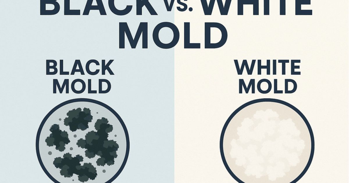White Mold vs Black Mold