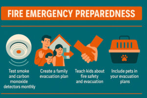 Fire Emergency Preparedness Infographic
