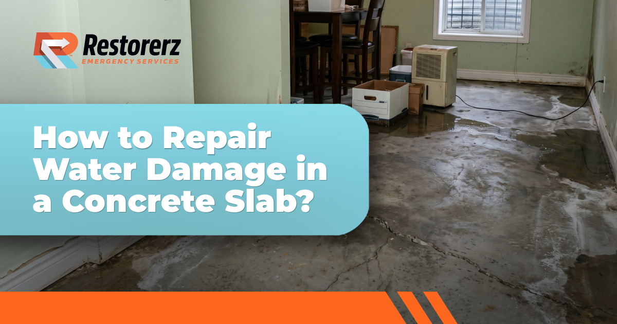 How To Repair Water Damage in a Concrete Slab - Las Vegas