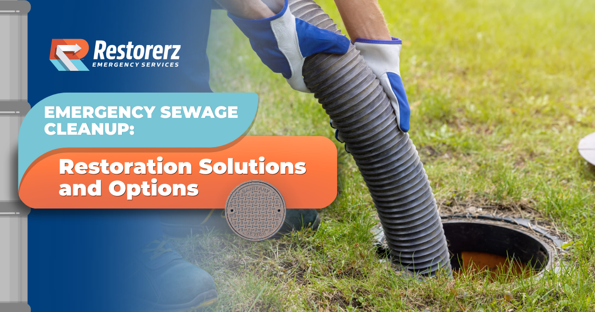 Emergency Sewage Cleanup: Restoration Solutions and Options