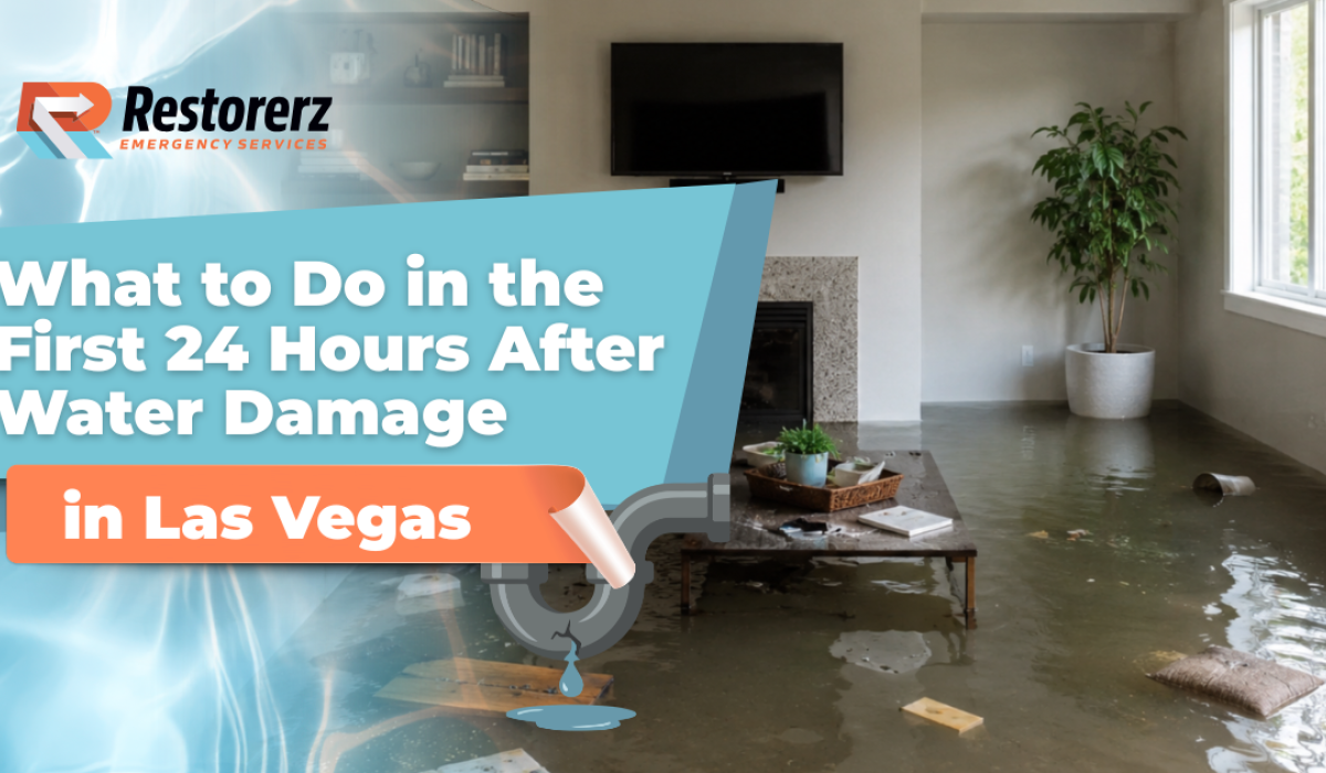 What to Do in the First 24 Hours After Water Damage in Las Vegas?